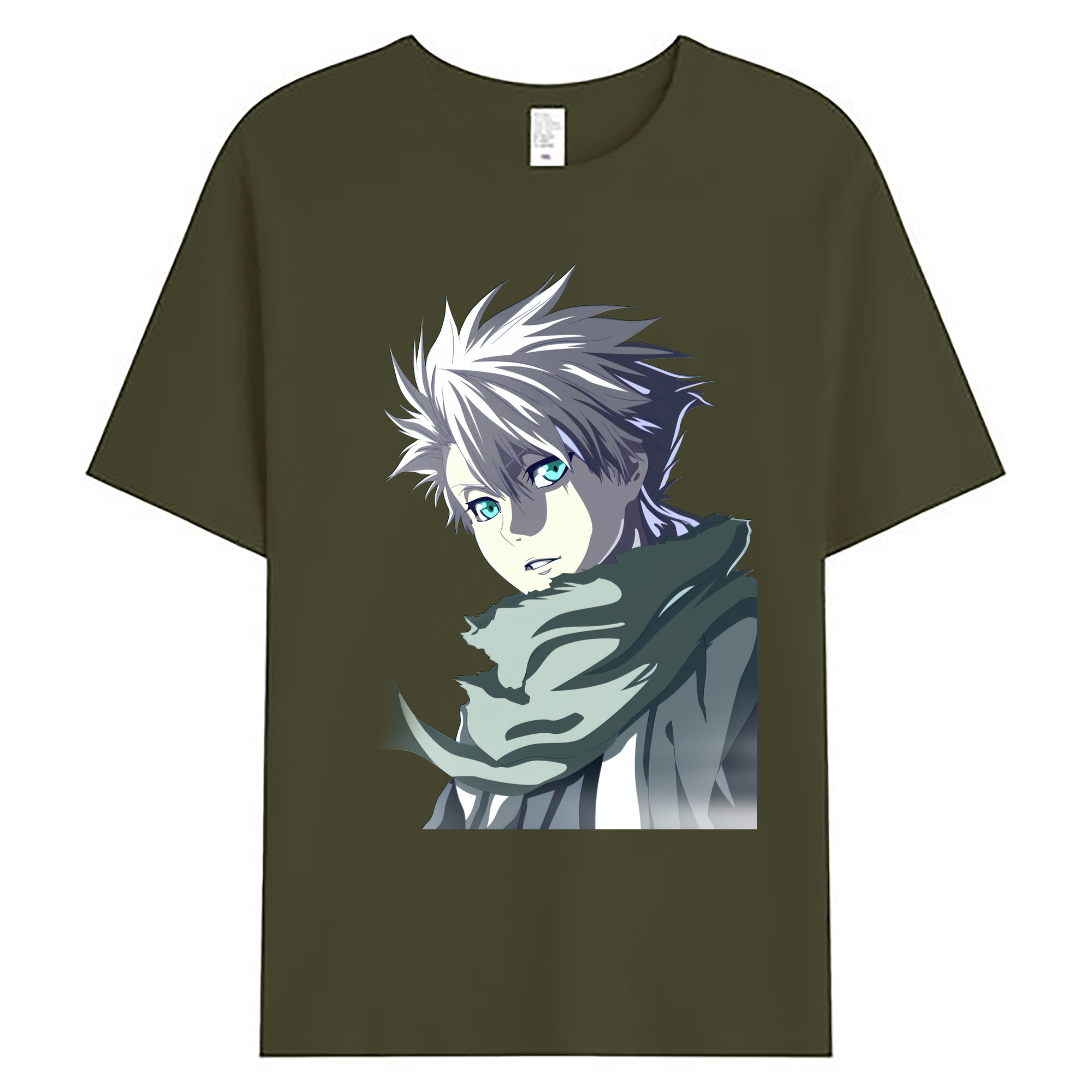 （画像用） ブリーチ 日番谷冬獅郎（ひつがや とうしろう） BLEACH Hitsugaya Toushirou 綿100％ メンズ半袖Tシャツ｜肌触りやわらか＆通気性